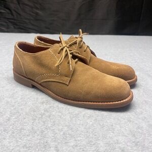 Coach 205 Womens Tan Suede Derby Oxford Lace Up Shoes Made in Italy Size 9N